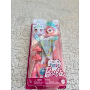 My First Barbie Bedtime Fashion Accessory Pack Nightgown Slippers Unicorn